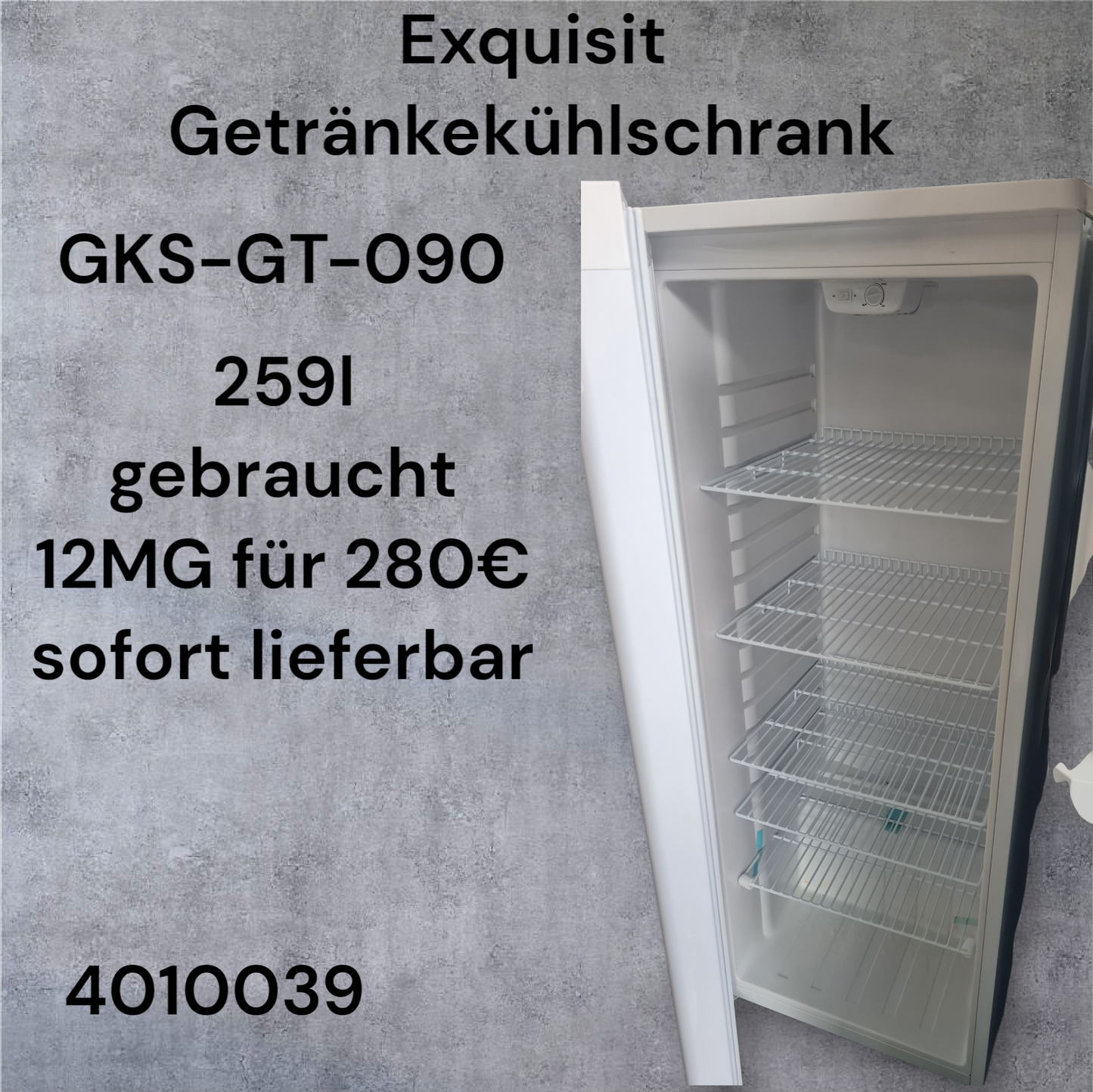Exquisit Getränkekühlschrank GKS-GT-090