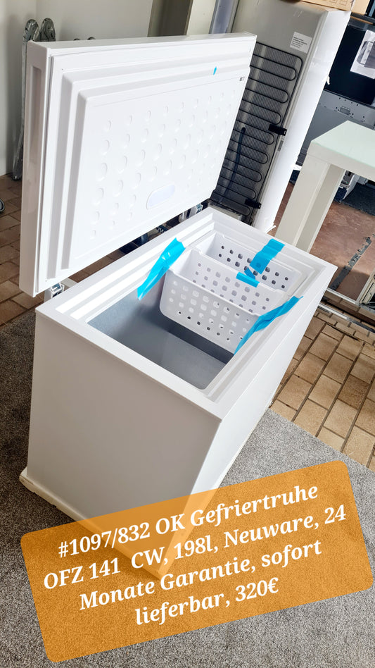 OK. Gefriertruhe OFZ 141 – Viel Platz für Ihre Tiefkühlvorräte!