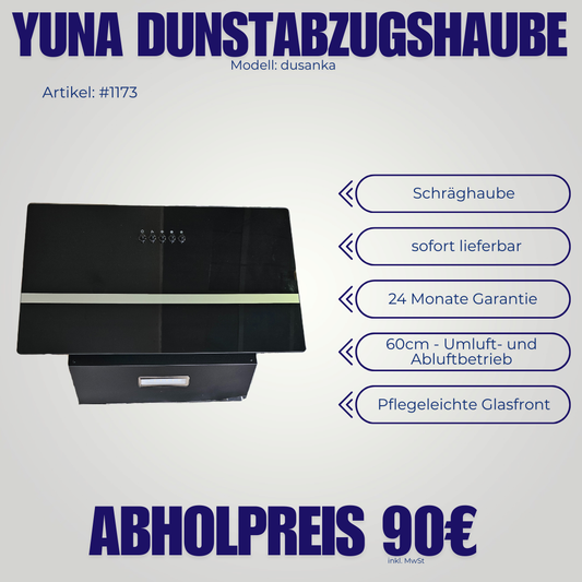 Yuna Dunstabzugshaube Dusunka | Kopffreihaube | 60cm