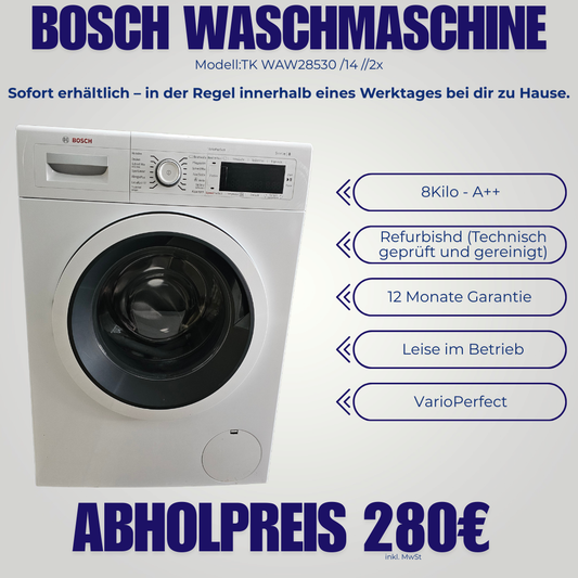 Bosch WAW28530 | 8 kg | Energieklasse A+++