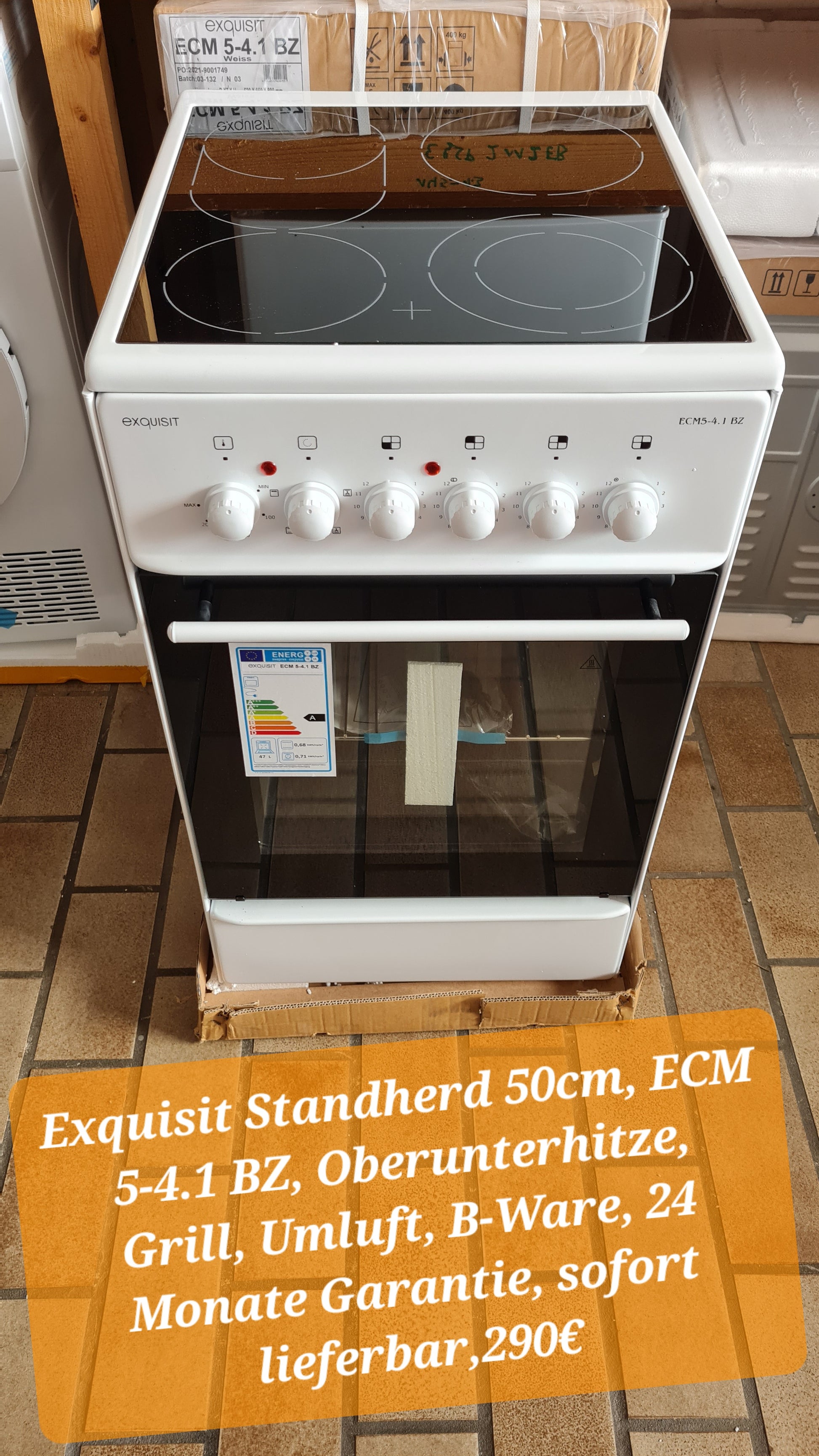 Exquisit Standherd 50cm - Akif Rana GmbH