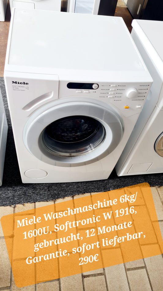 Miele Waschmaschine W1916 - Akif Rana GmbH