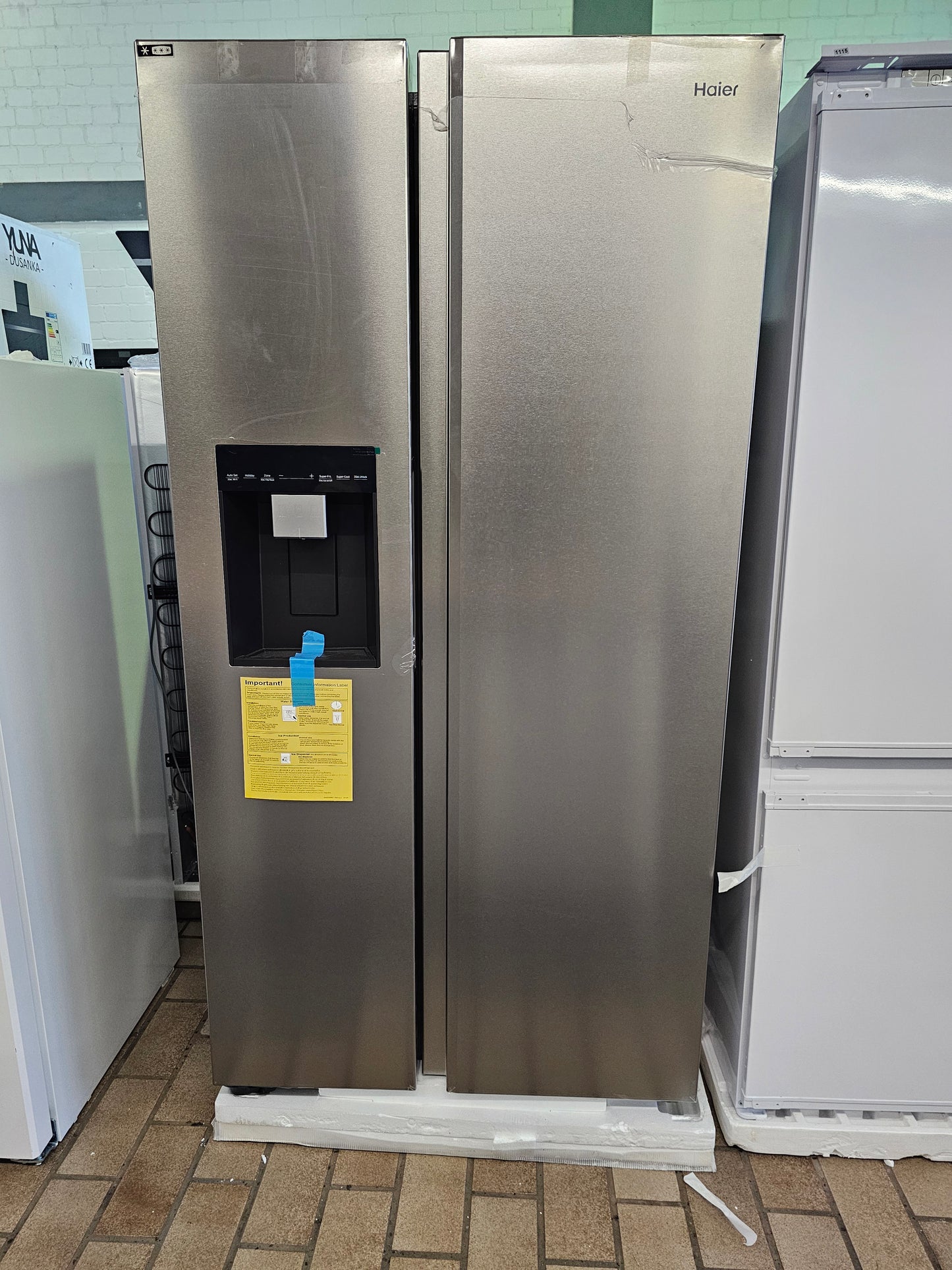 Haier Side by Side | 350L Kühlteil | 190L Gefrierteil | Silber