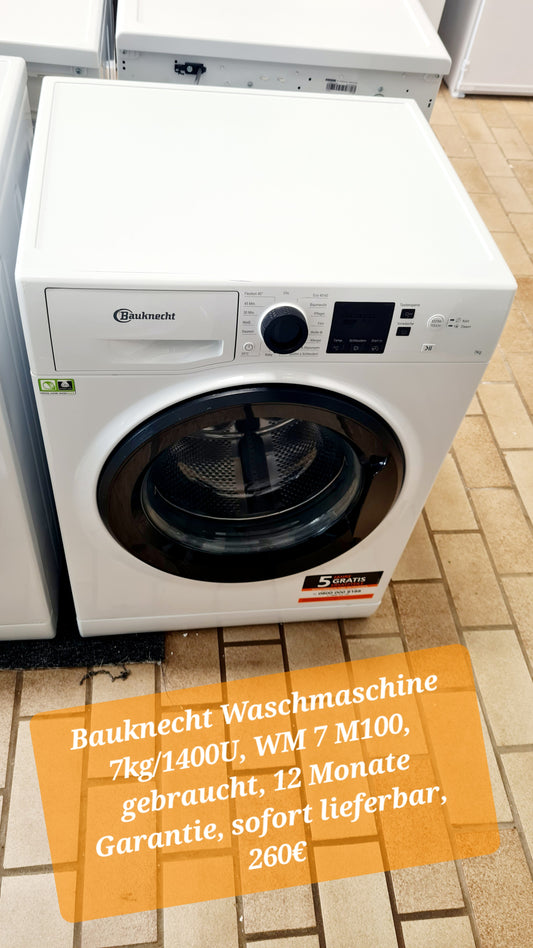 Bauknecht Waschmaschine WM 7 M100, gebraucht