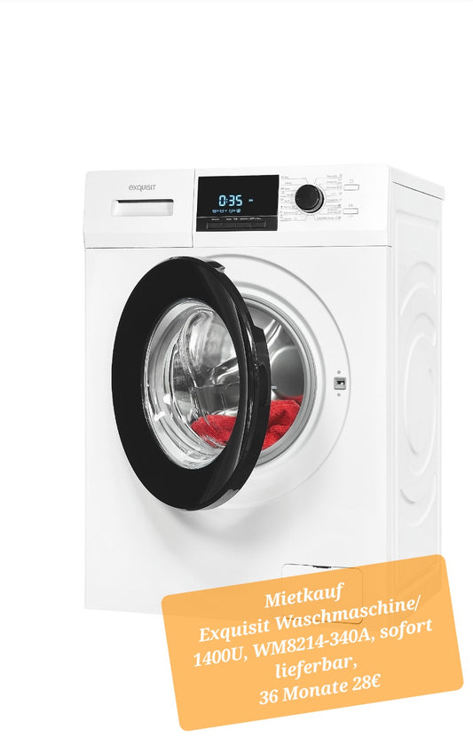 Mietkauf Exquisit Waschmaschine 8kg - Akif Rana GmbH