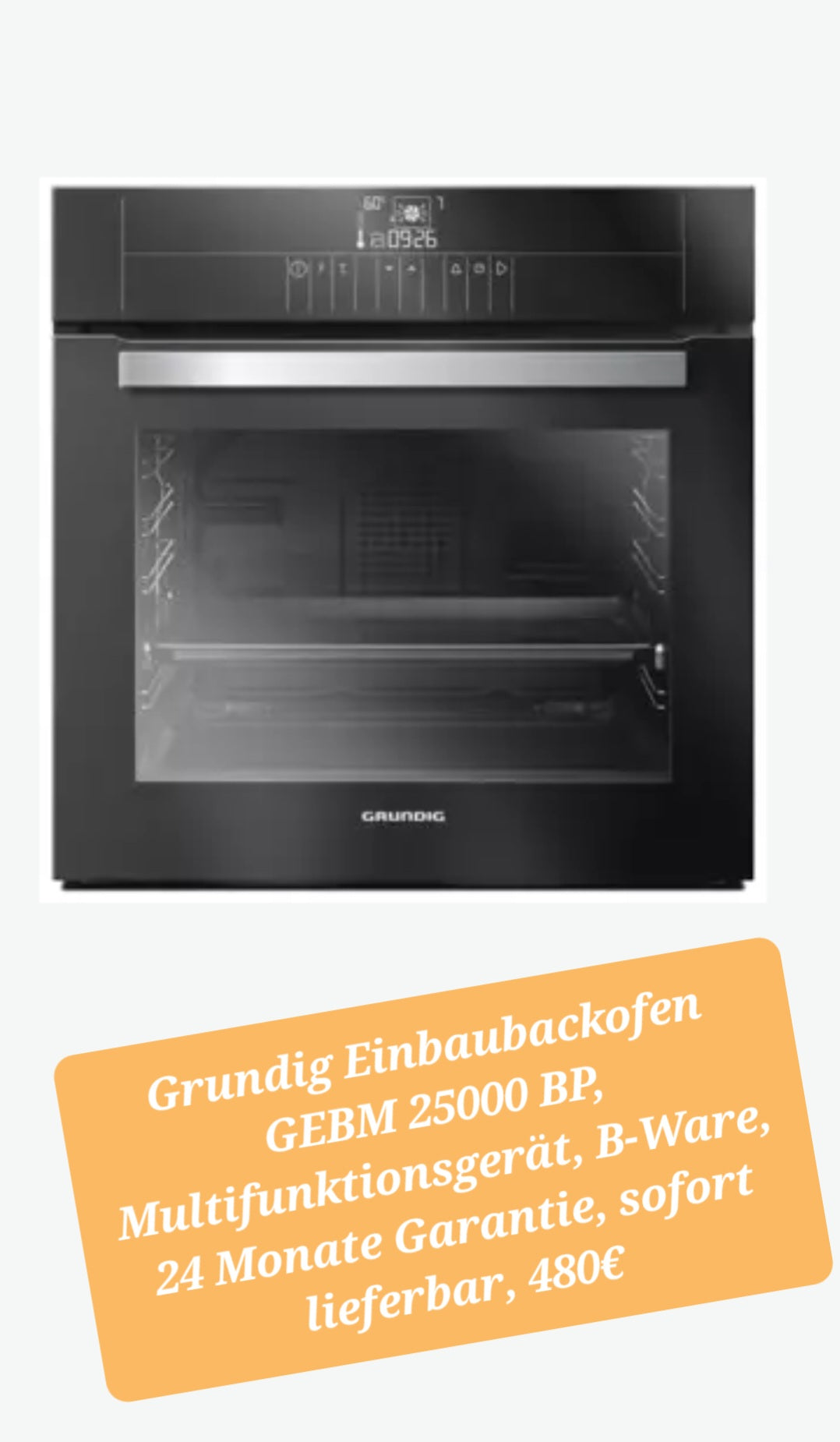 Grundig Einbaubackofen GEBM 25000 BP