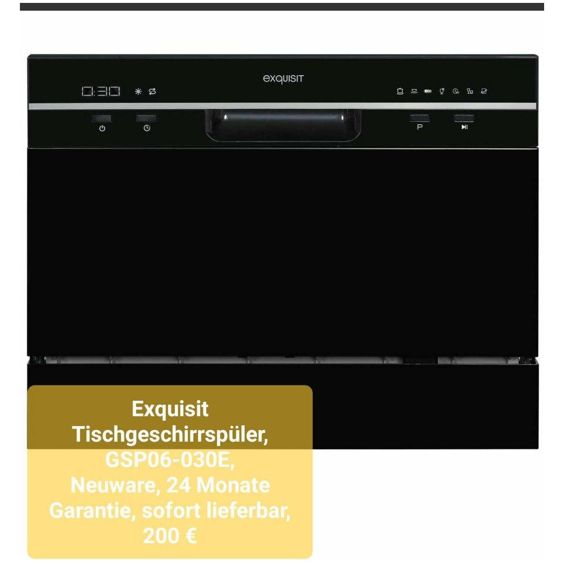 Mietkauf Exquisit Tischgeschirrspüler, GSP06-030E, Neuware, 24 Monate Garantie - Akif Rana GmbH